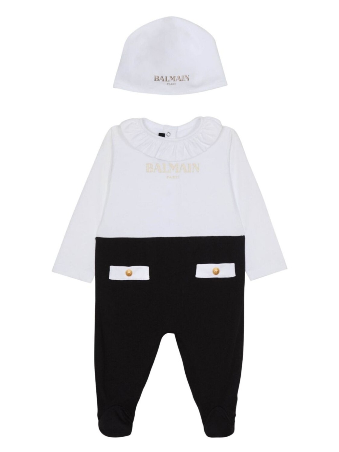 

Balmain Kids комплект из комбинезона и игрушки, белый