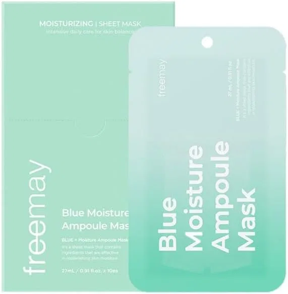 Маска для лица листовая Freemay Blue Moisture увлажняющая 27 мл