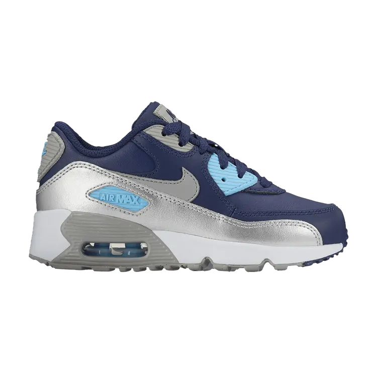 

Кроссовки Nike Air Max 90 Leather PS, Binary Blue Metallic Silver