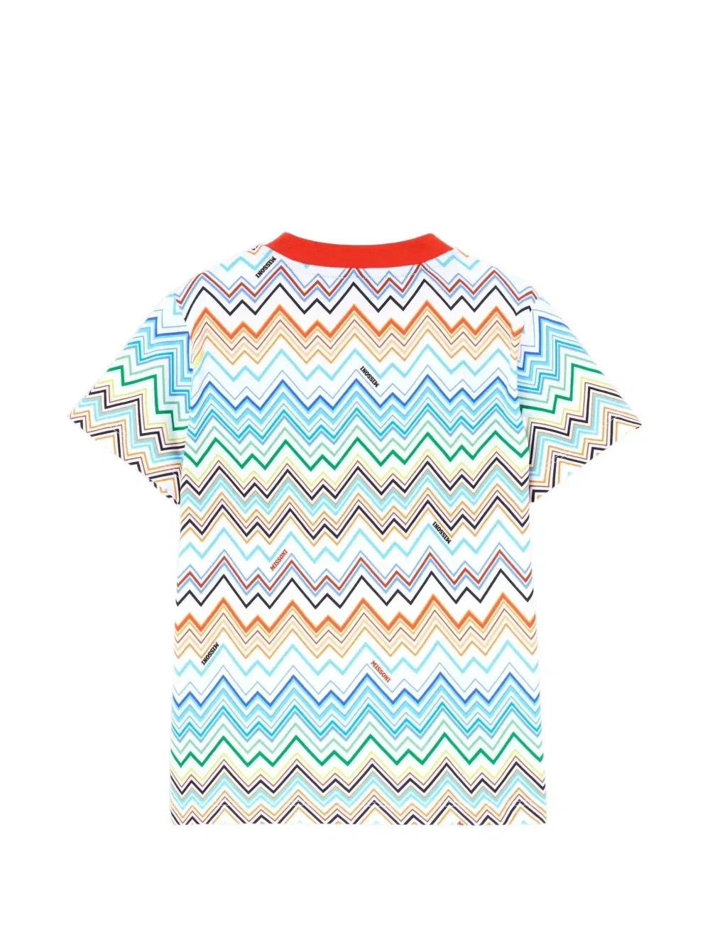 Футболка с принтом «зигзаг» Missoni Kids, синий — фото 2