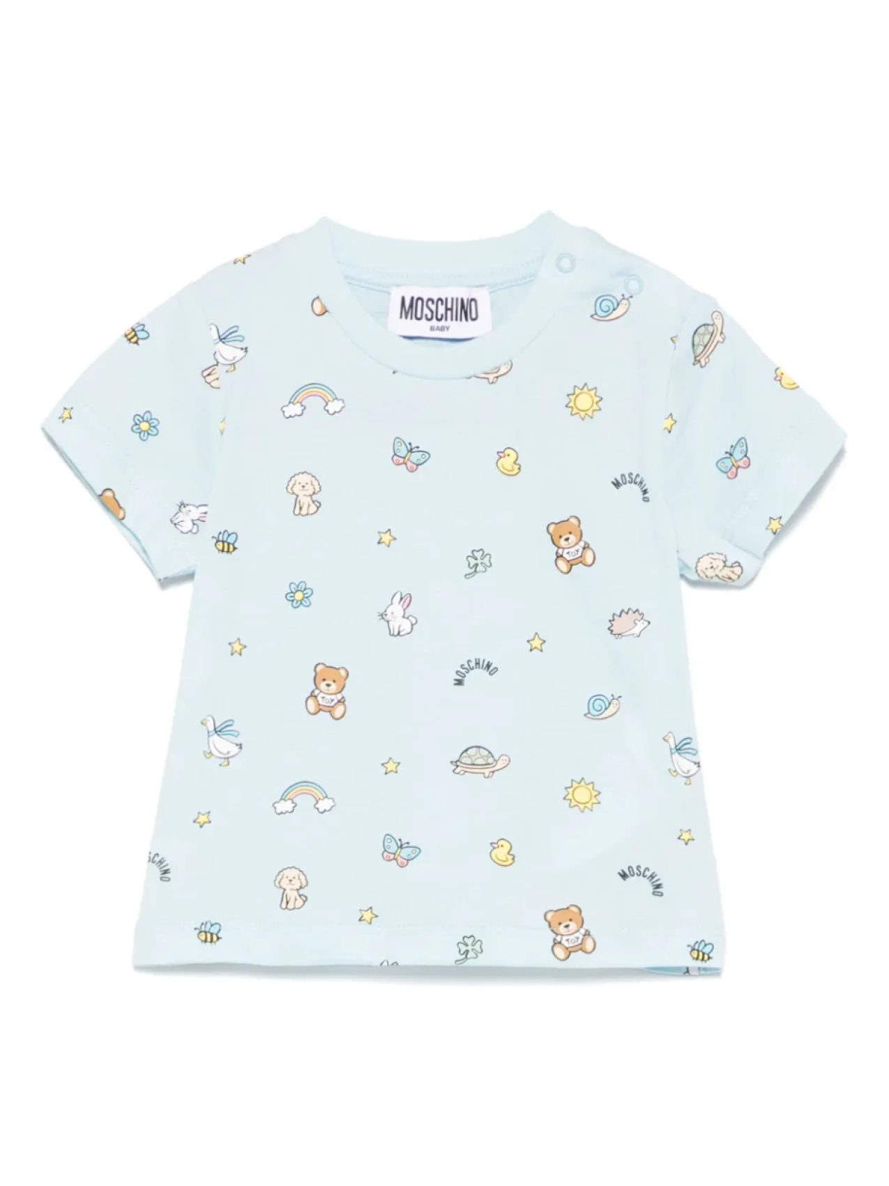 

Футболка с принтом Teddy Bear Moschino Kids, синий