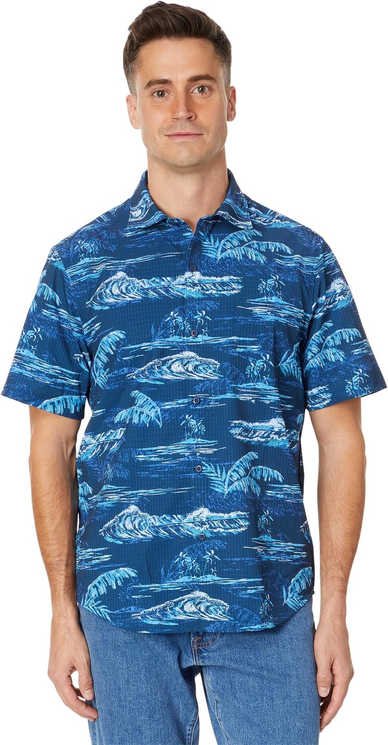 

Рубашка Tommy Bahama Bahama Coast Indigo Shores, цвет Bering Blue