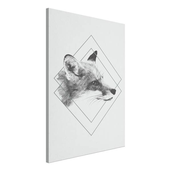 

Фреска Artgeist Clever Fox, серый