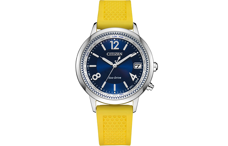 

CITIZEN Часы C Collection Solar Quartz Movement Rubber Band Strap Watch Women's Watch Blue Dial