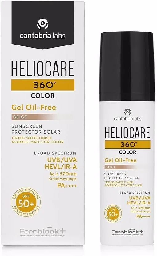 Солнцезащитный гель Heliocare 360 Gel Color Oil Free SPF50 Beige 50 мл