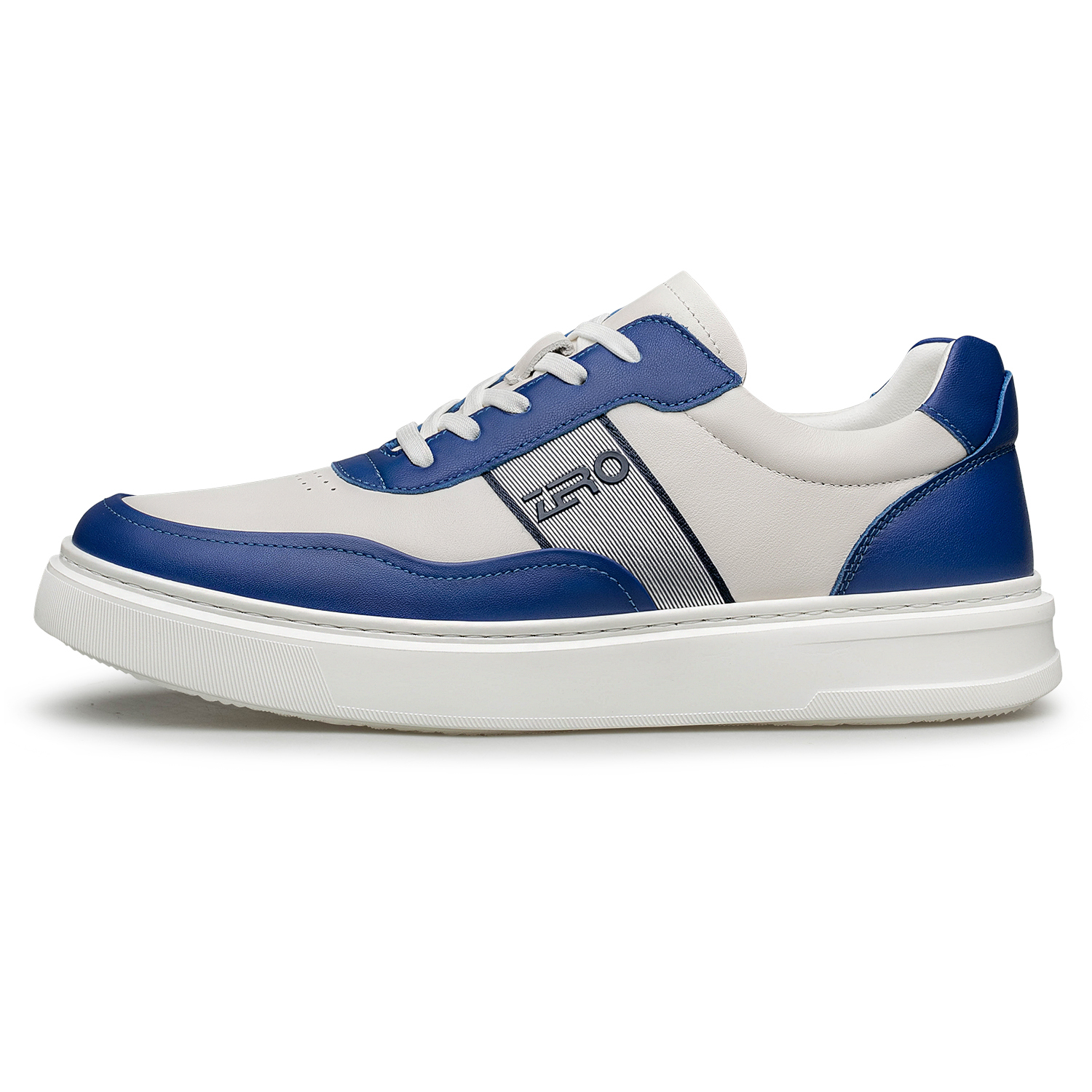 

ZRO Низкие скейтерские кроссовки мужские бело-голубые, цвет White Royal Blue