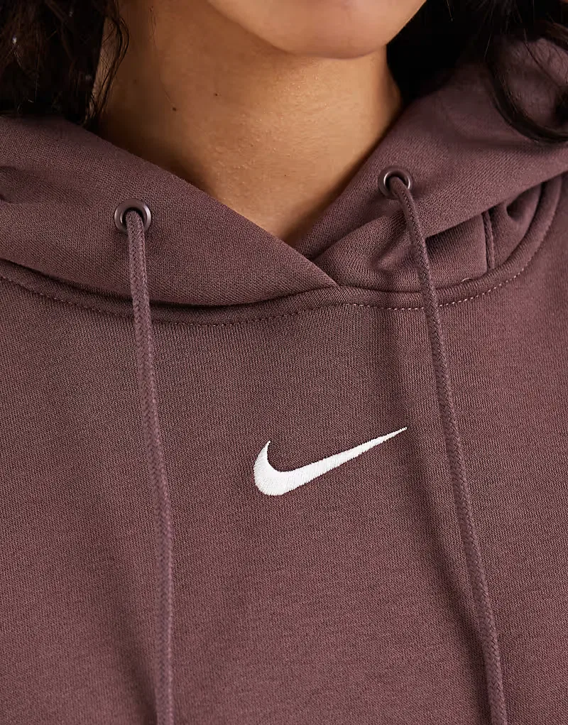 Толстовка Nike Phoenix Fleece оверсайз, фиолетовый — фото 3