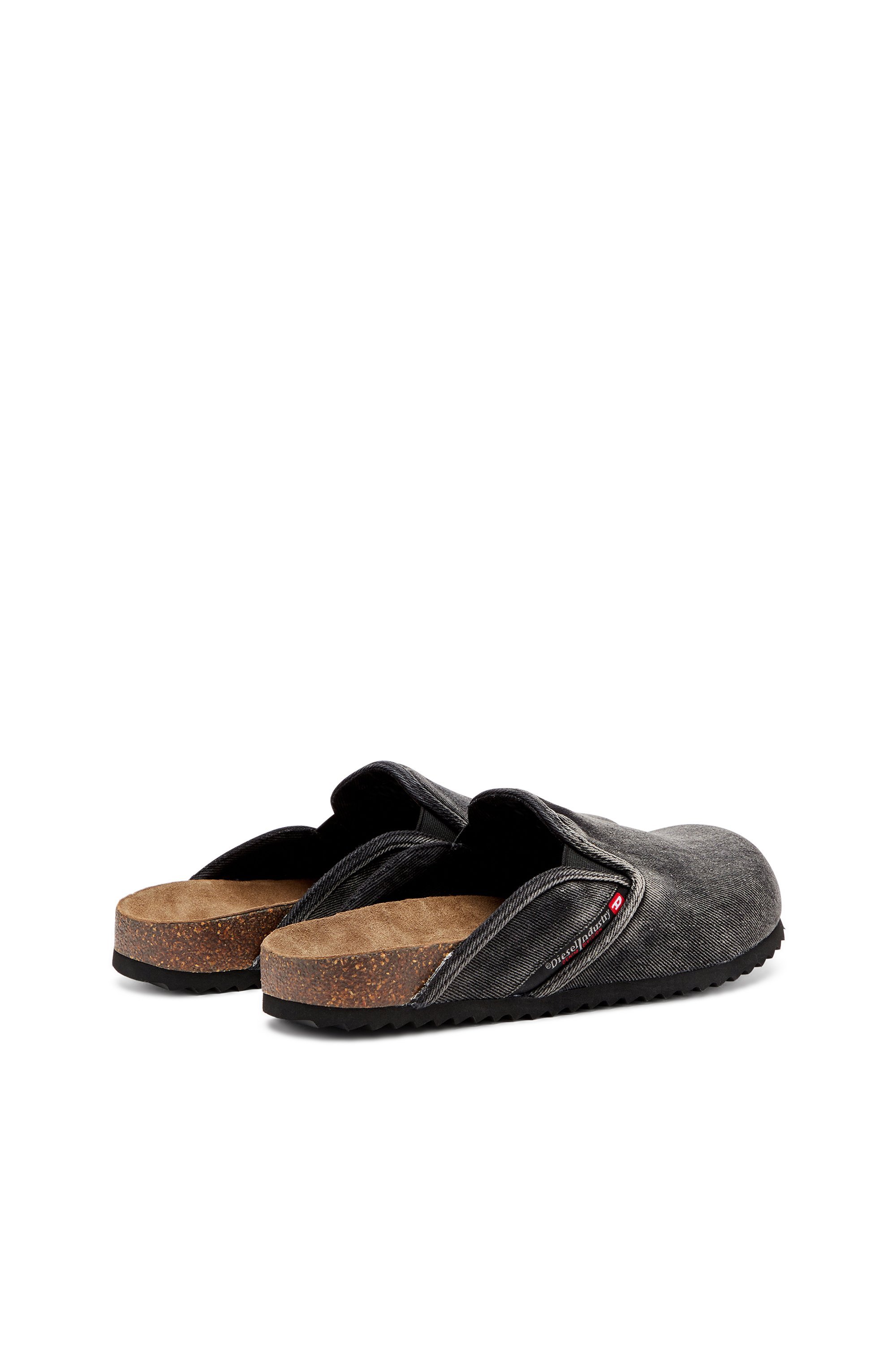 Мужские джинсовые мюли без шнурков D-WOODSTOCK SLIP-ON Diesel, black — фото 2