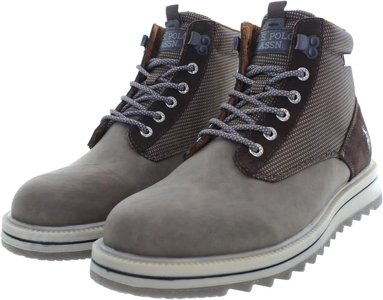 Мужские синтетические ботинки VIKING001MDUT1 от US Polo Assn U.S. Polo Assn., Dark Brown Black — фото 3