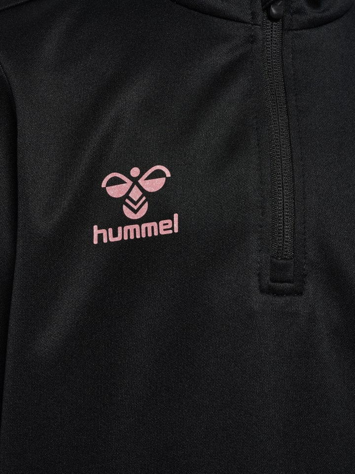 Hummel Куртка Hmlshimmer Multisport Kids с застежкой-молнией до середины груди, цвет BLACK/BRIDAL ROSE — фото 4