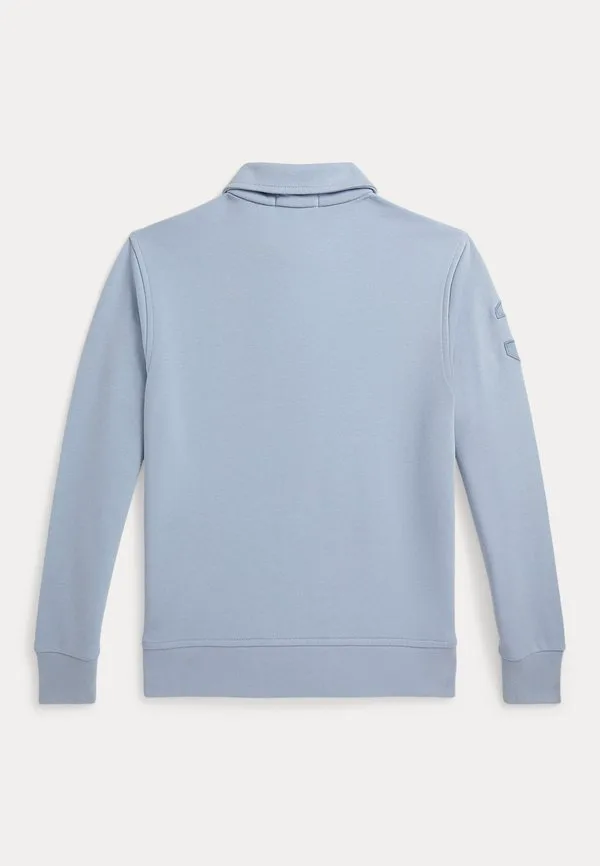 Толстовка big pony из французского махрового трикотажа 714y, рубашка поло Polo Ralph Lauren, Estate Blue — фото 2