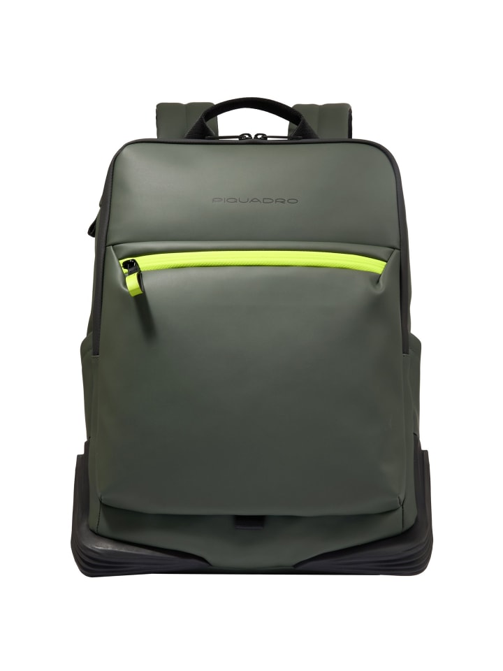 

Рюкзак Piquadro C20W Business-Rucksack Leder 43 cm Laptopfach, зеленый
