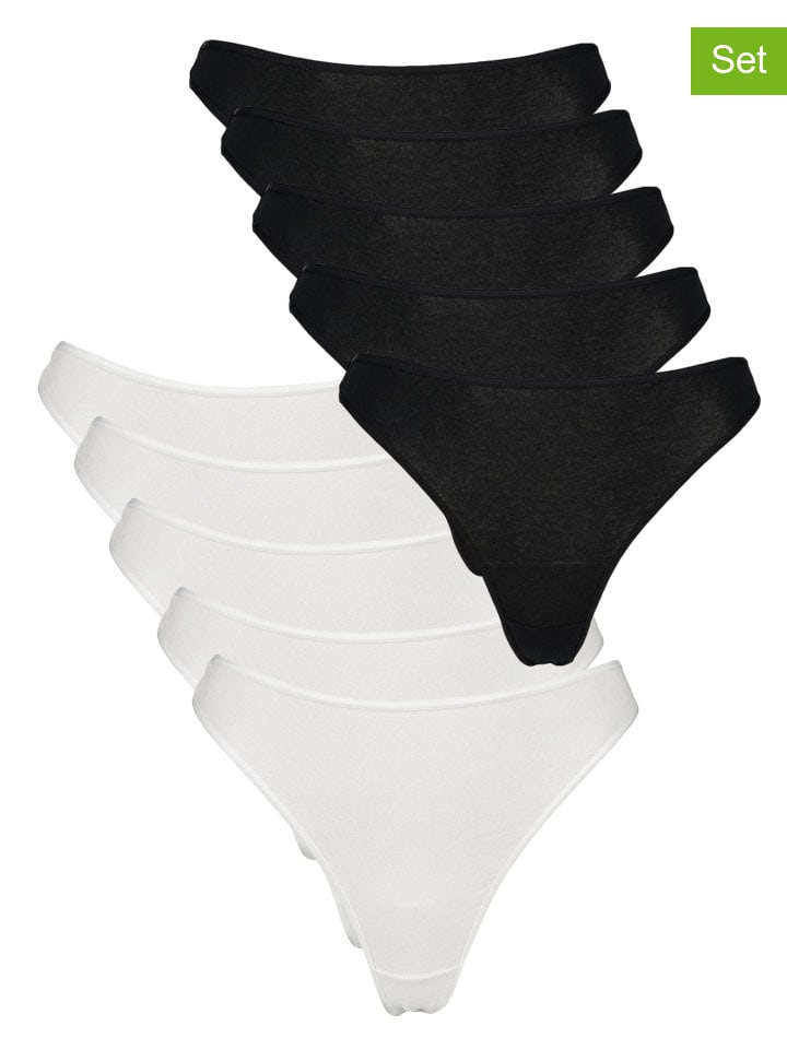 

Стринги PETITE FLEUR, черный/белый