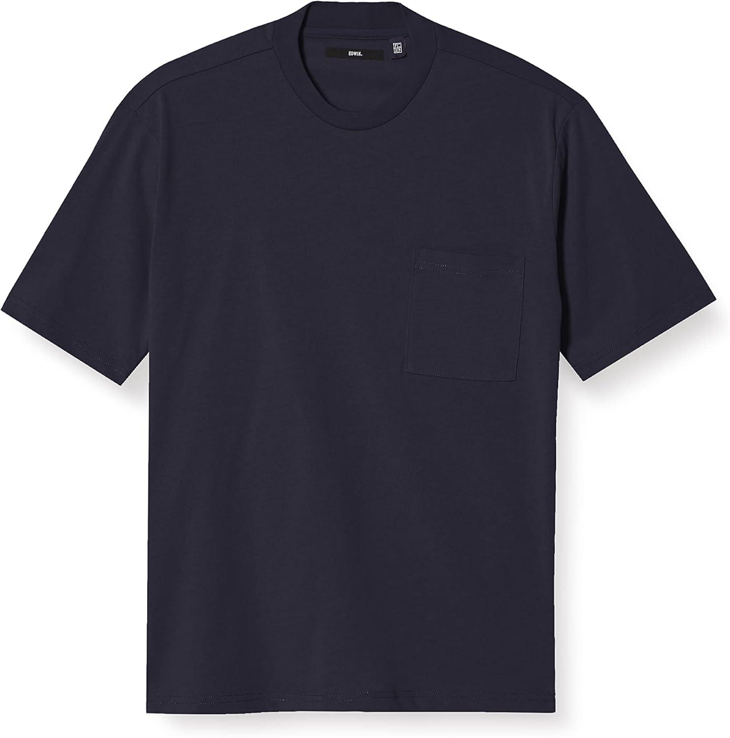 

Мужская футболка Edwin EDB603-118 Air Crew с коротким рукавом и карманом на воротнике, темно-синий