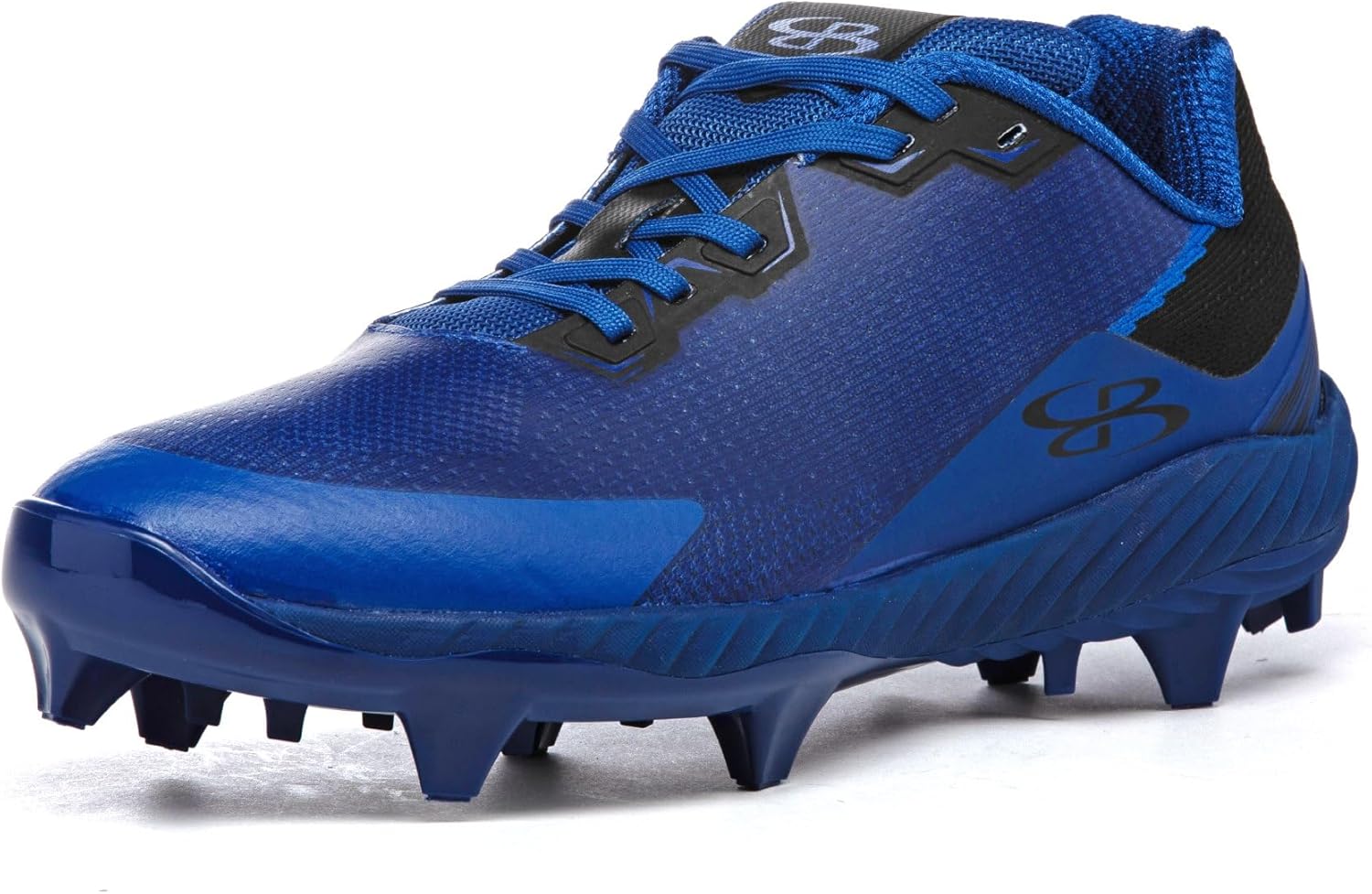 

Футбольные бутсы Boombah Men's Impulse PureKnit Molded - различные цвета - разные размеры, черный/синий