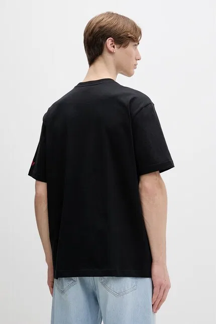 Футболка хлопковая bawełniany Adidas Originals, черный — фото 3