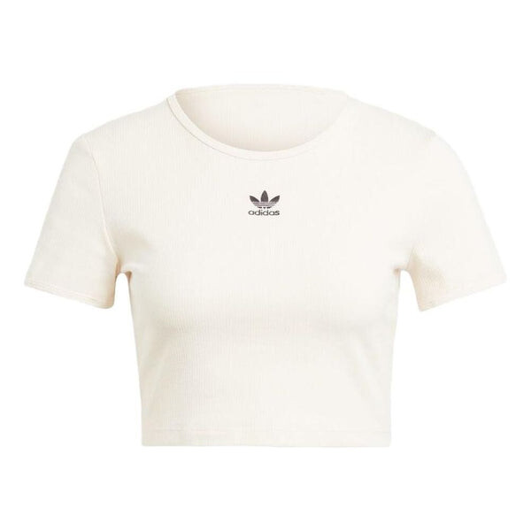 

Футболка (WMNS) adidas originals Essentials Rib Tee 'White', белый