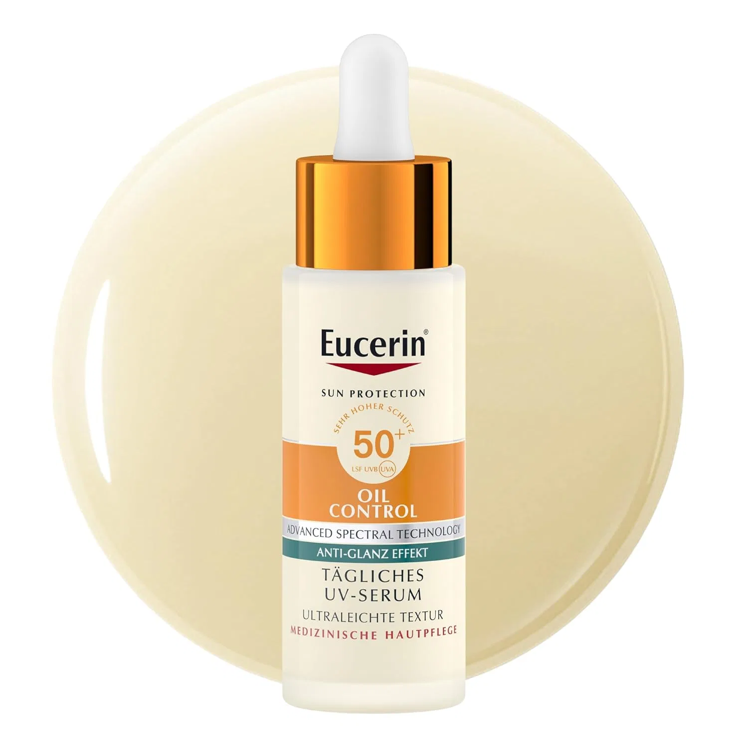 Солнцезащитная сыворотка для лица «Sun Face Oil Control UV Serum SPF50+» от Eucerin Eucerin