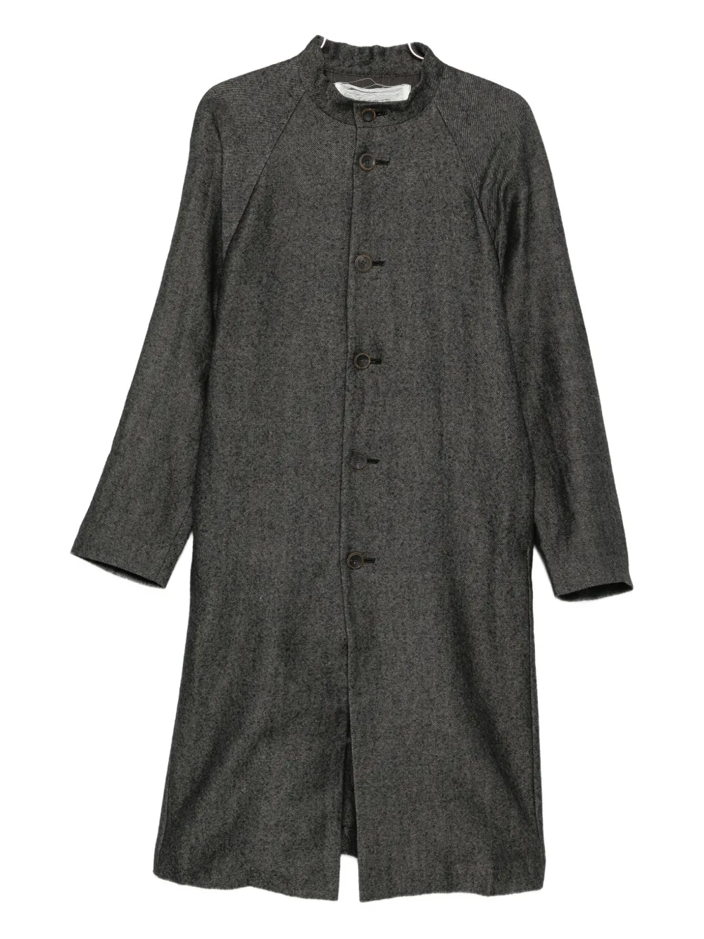 

Однобортное пальто без воротника Individual Sentiments, серый