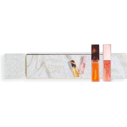

Набор Glossy Lips В комплект входит розовое масло для губ и сияющее масло для губ, Revolution Pro