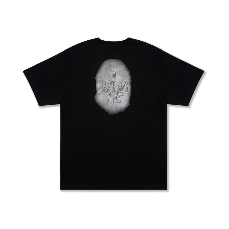 Футболка расслабленного кроя Multi Logo Big Ape Head A BATHING APE, черная — фото 3