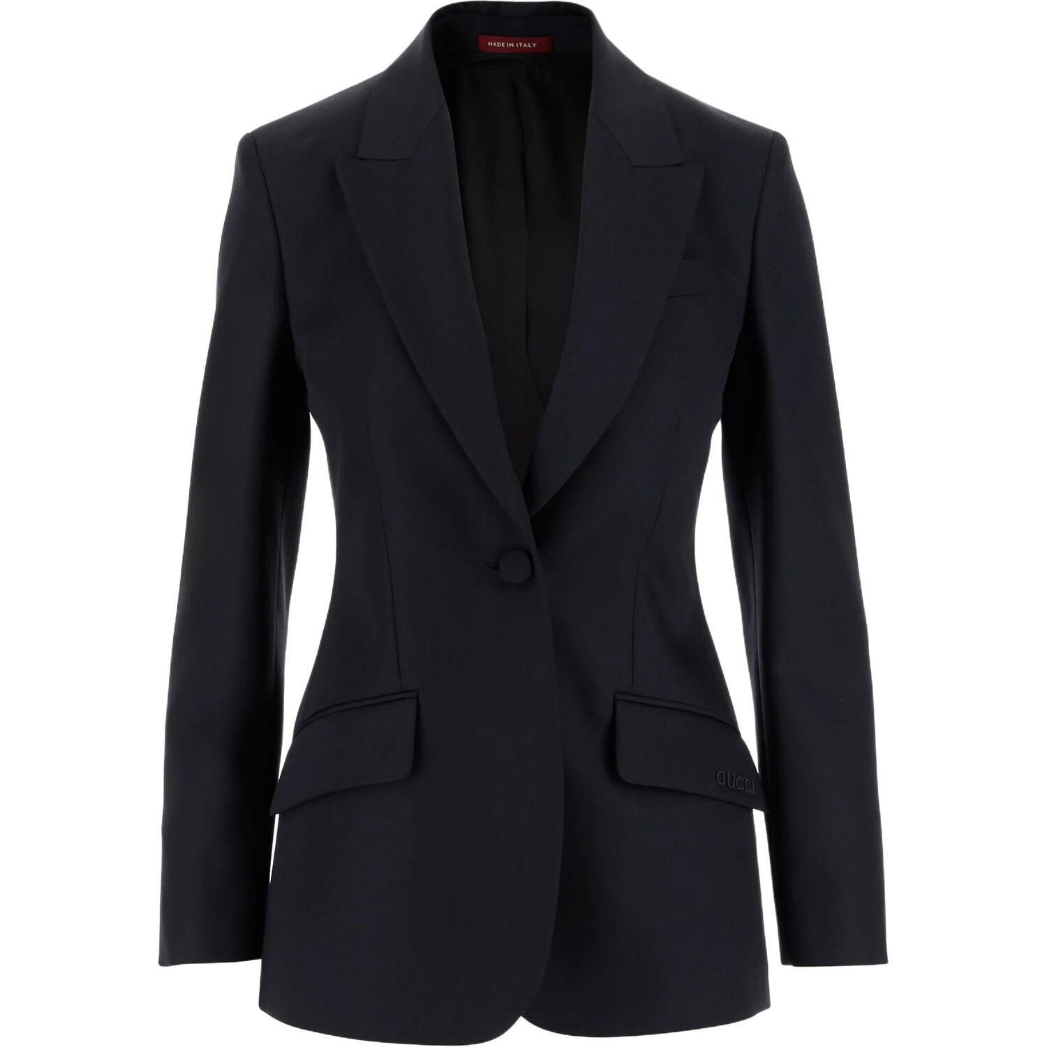 

Деловой пиджак женский черный Gucci