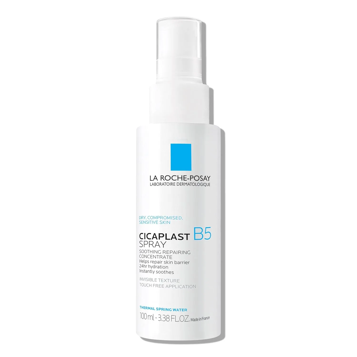 La Roche-Posay Cicaplast B5 спрей с витамином B5, пантенолом и мадекассозидом, увлажняющая мист для лица для восстановления кожного барьера, успокаивающий бесконтактный спрей для лица и тела, для чувствительной кожи