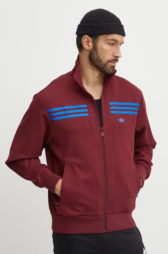 

Толстовка в стиле 70-х Track Top Adidas Originals, бордовый