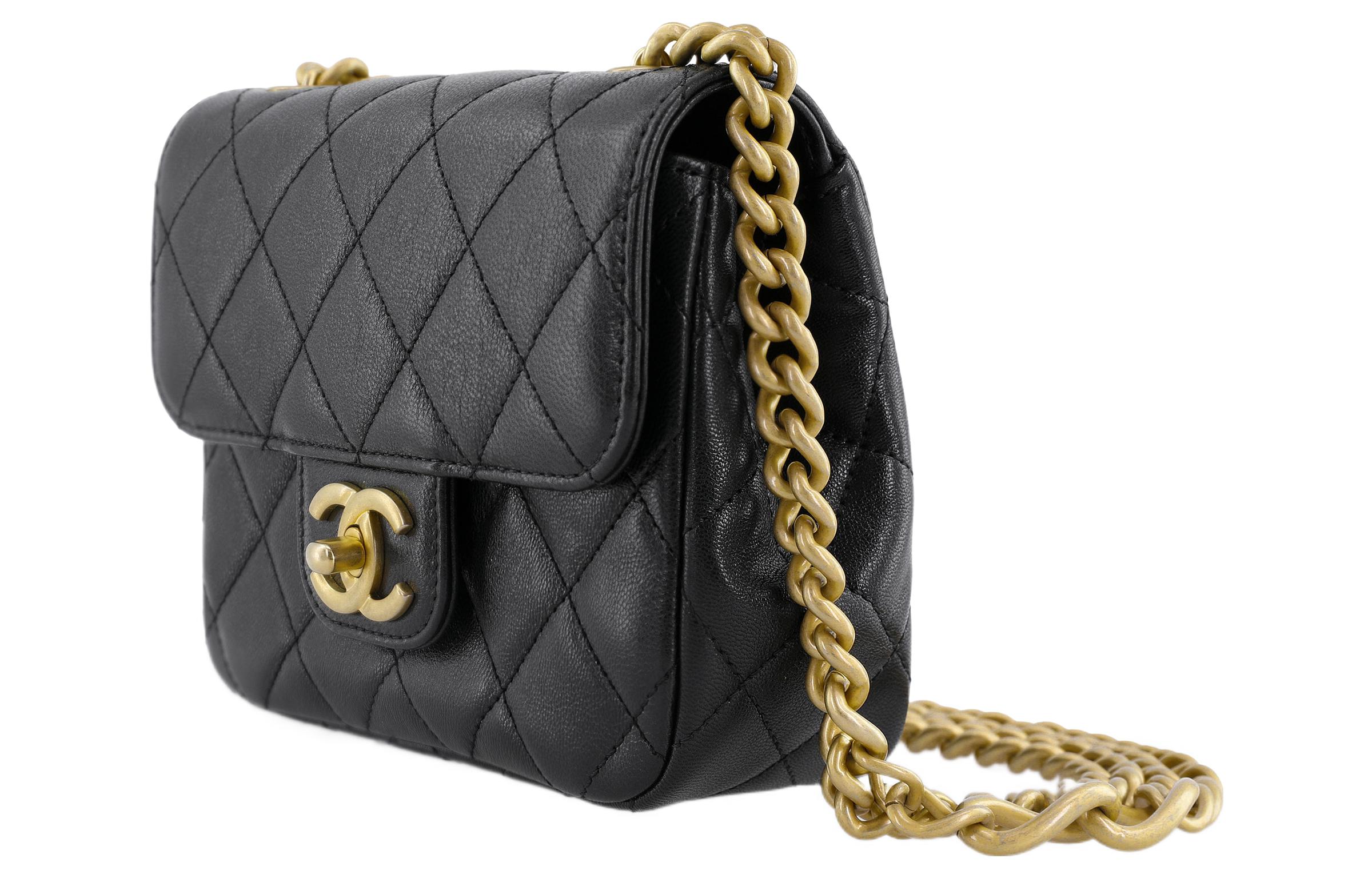CHANEL Овчинная сумка на цепочке через плечо кроссбоди — фото 2