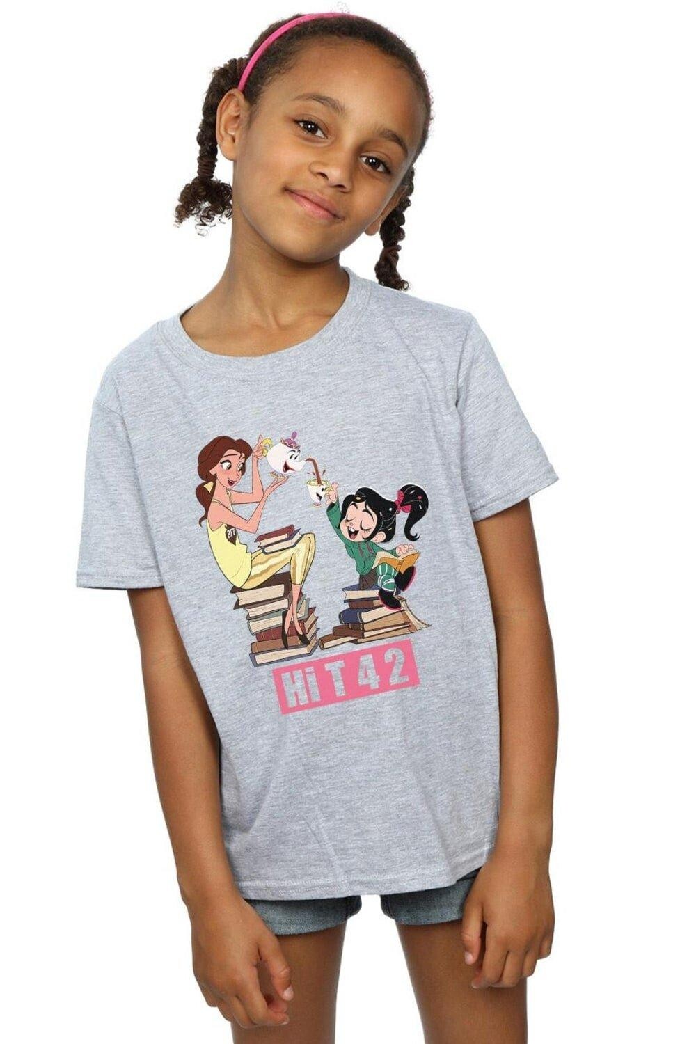 

Хлопковая футболка Wreck It Ralph Belle And Vanellope Disney, серый