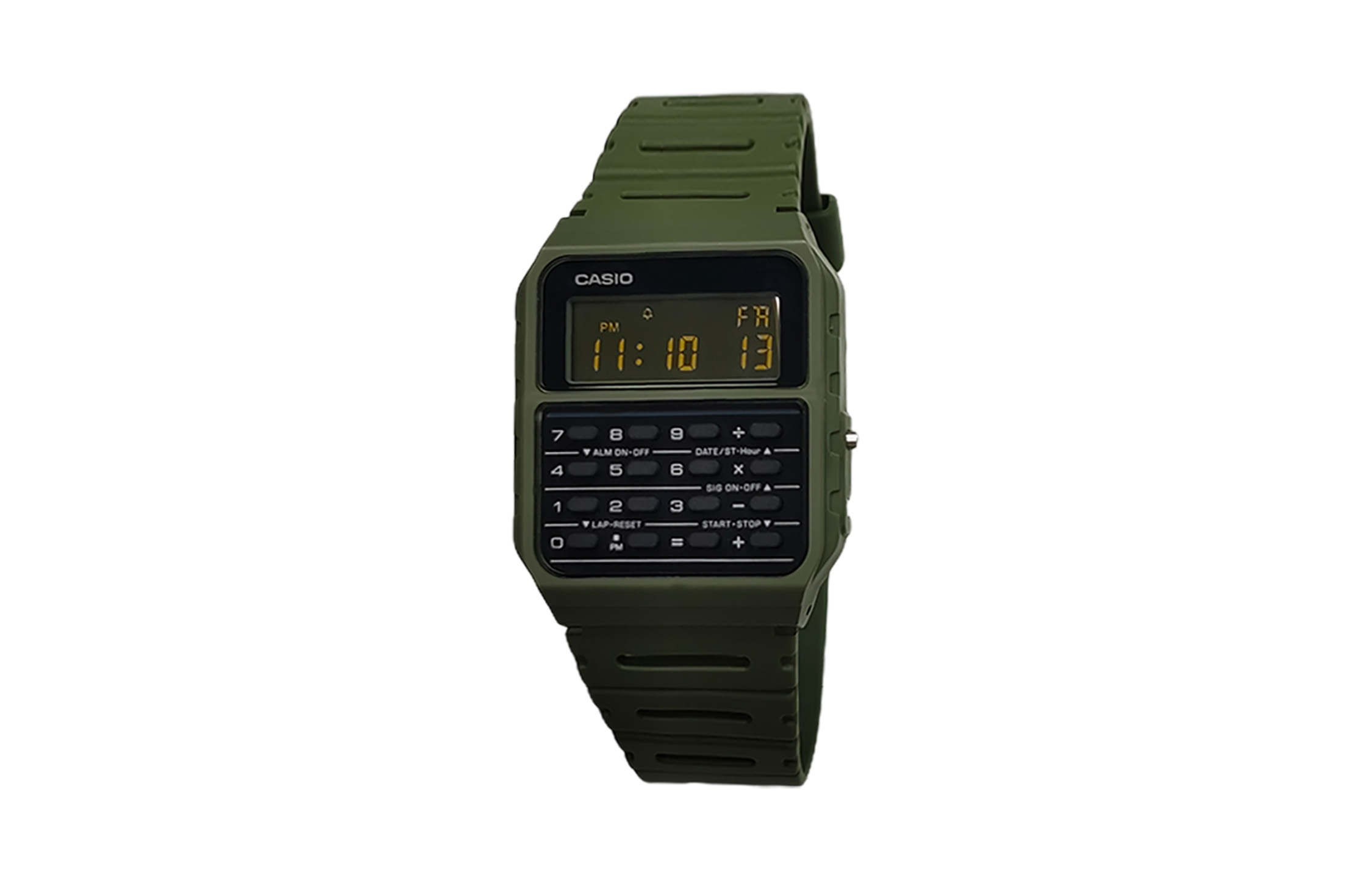 

CASIO Мужские часы Retrofit Series с кварцевым механизмом и ремешком из смолы, черный циферблат