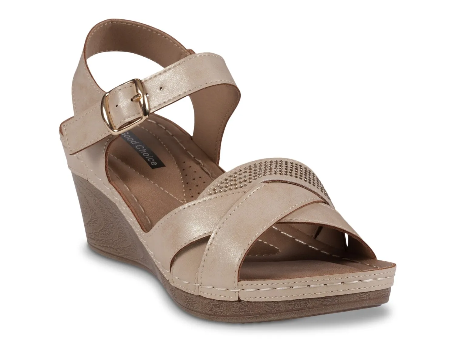 

Сандалии Monaco Wedge Sandal Good Choice, золотой/металлик