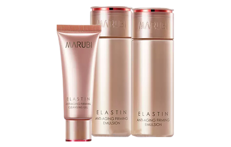 

MARUBI Набор из трех средств Stretch Egg White Firming Collection: очищающее средство, тоник, лосьон, освежающий пробный комплект