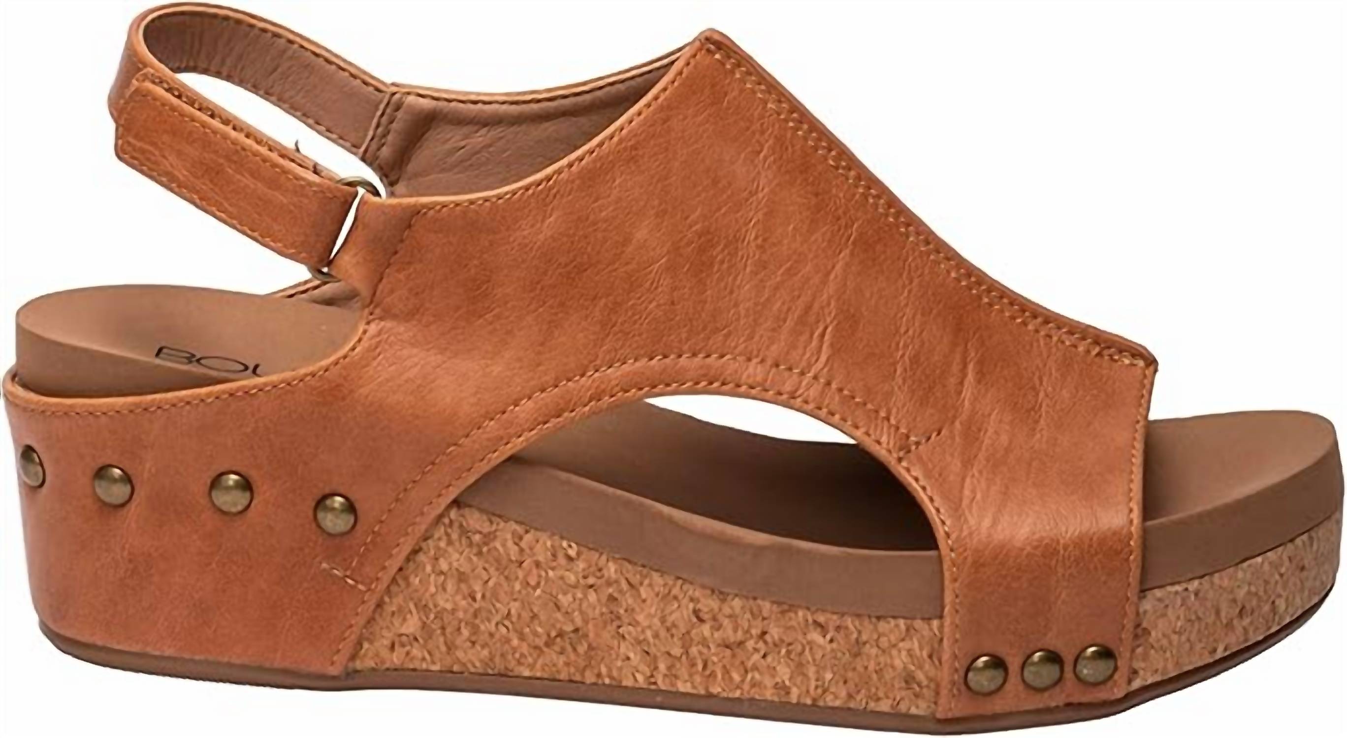 Женские босоножки Volta II на платформе, цвет коньяк гладкая кожа Corkys Footwear, Cognac Smooth