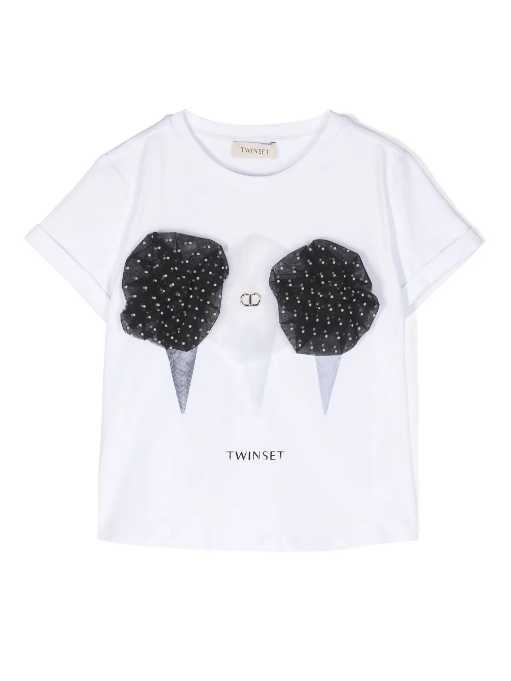 

Футболка с принтом Ice Cream TWINSET Kids, белый