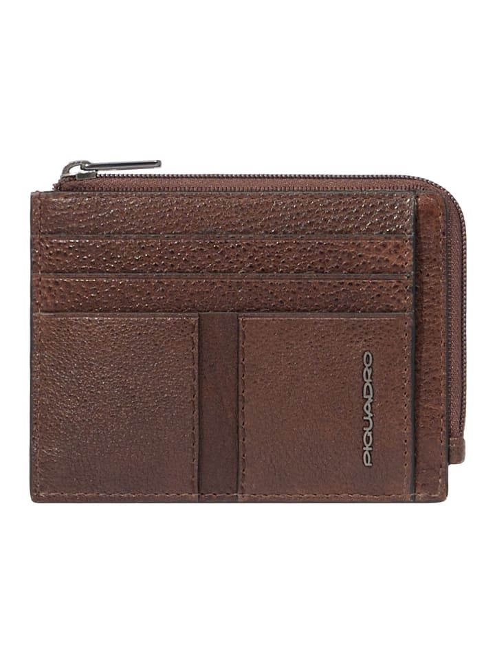 

Кошелек Piquadro W130 Kreditkartenetui RFID Schutz Leder 11.5 cm, цвет dark brown