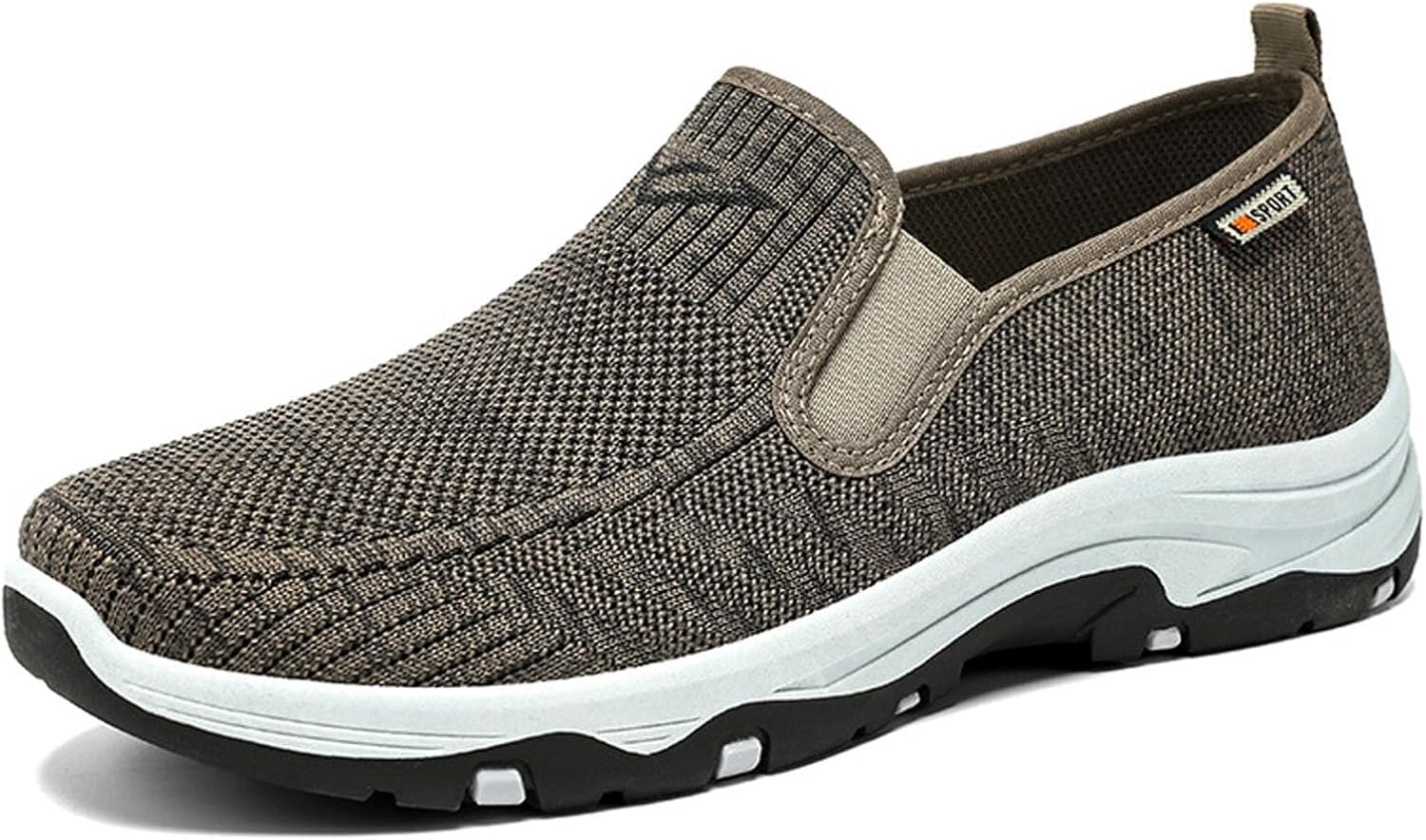 

Мужские дышащие повседневные слипоны, легкие и удобные кроссовки для прогулок, ежедневной носки и путешествий Generic, Coffee