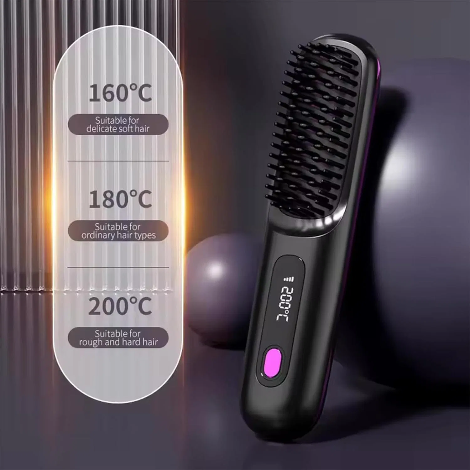 Беспроводная электрическая расческа-выпрямитель Go Brush Pro Xuduoo — фото 2
