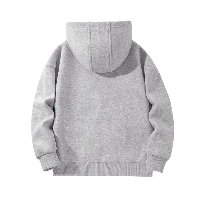 Толстовка с капюшоном утепленная унисекс WARRIOR, Gray/Silver Edge Blue Logo K — фото 3