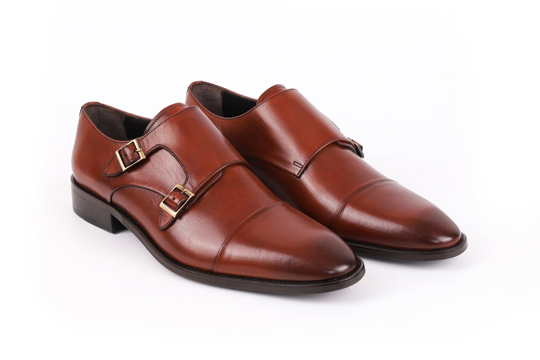 

Туфли Lefors Double Monk Vella Pais, цвет cognac
