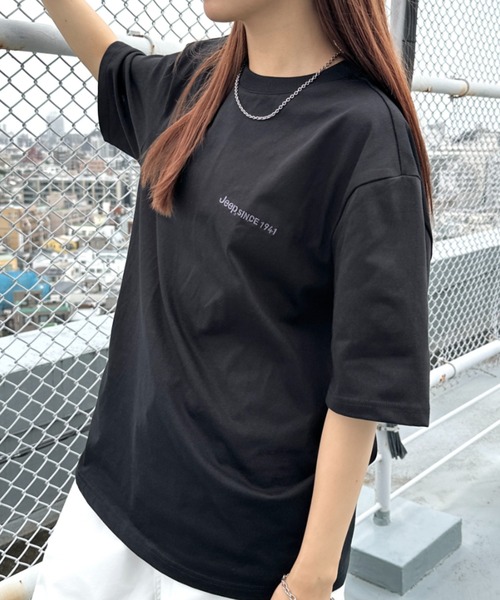 

Футболка, прямой крой JEEP, черный