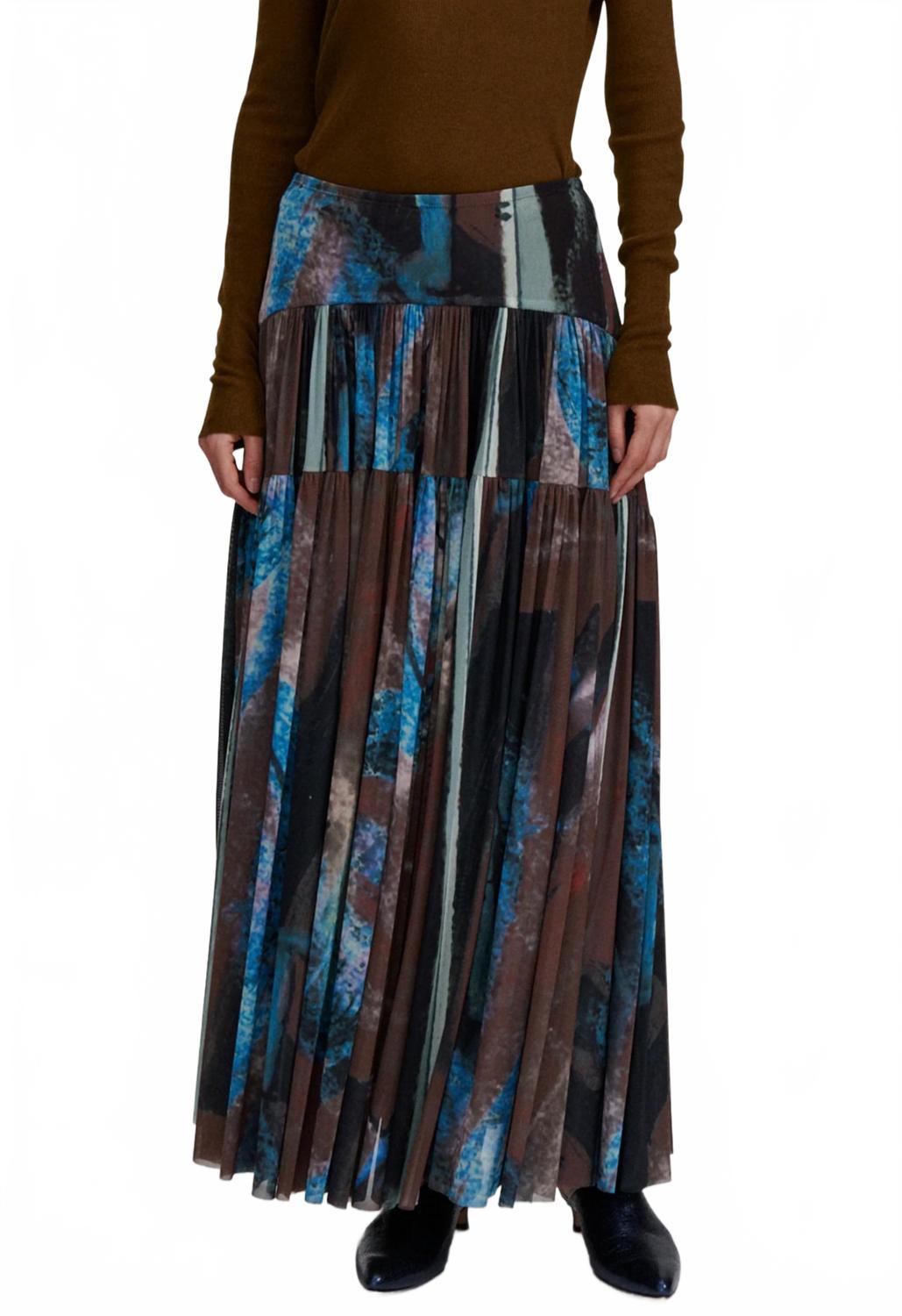 

Юбка макси Flock в коричневом цвете RACHEL COMEY