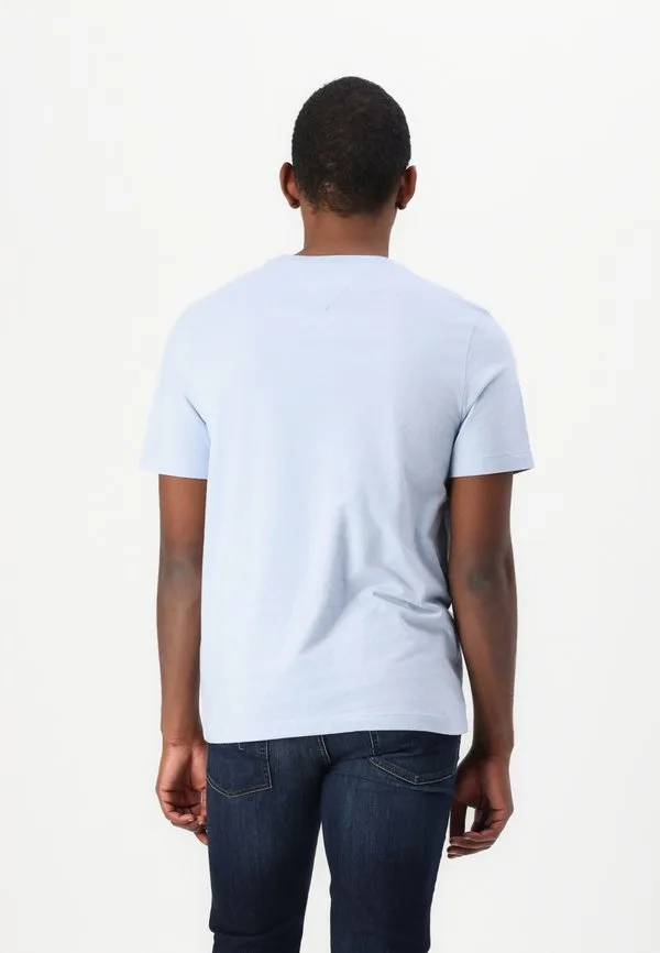 Базовая однотонная футболка с карманом Tommy Hilfiger, Breezy Blue — фото 3