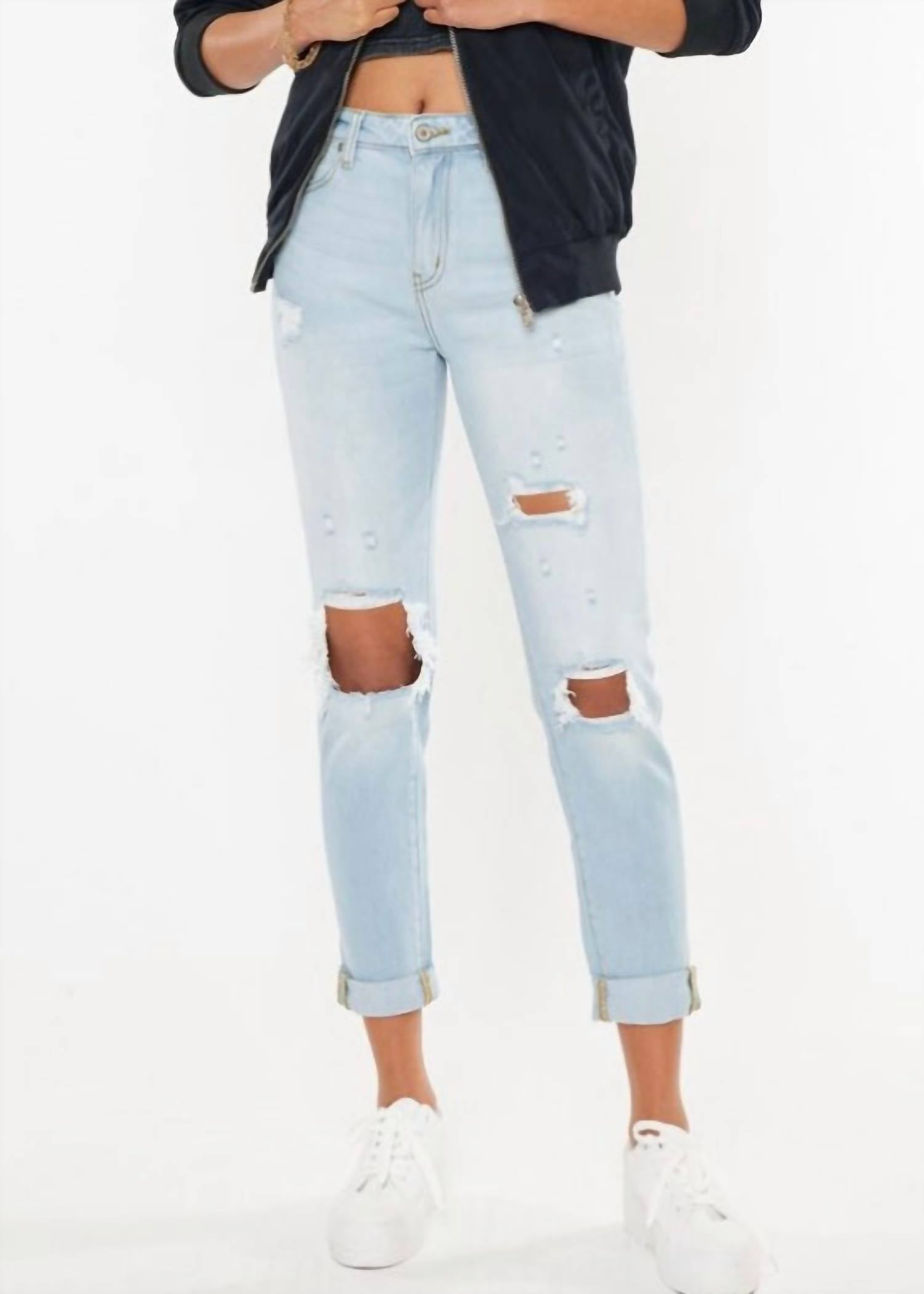 

Джинсы Isabella в светлом каменном стирке KanCan, Light Stone Wash