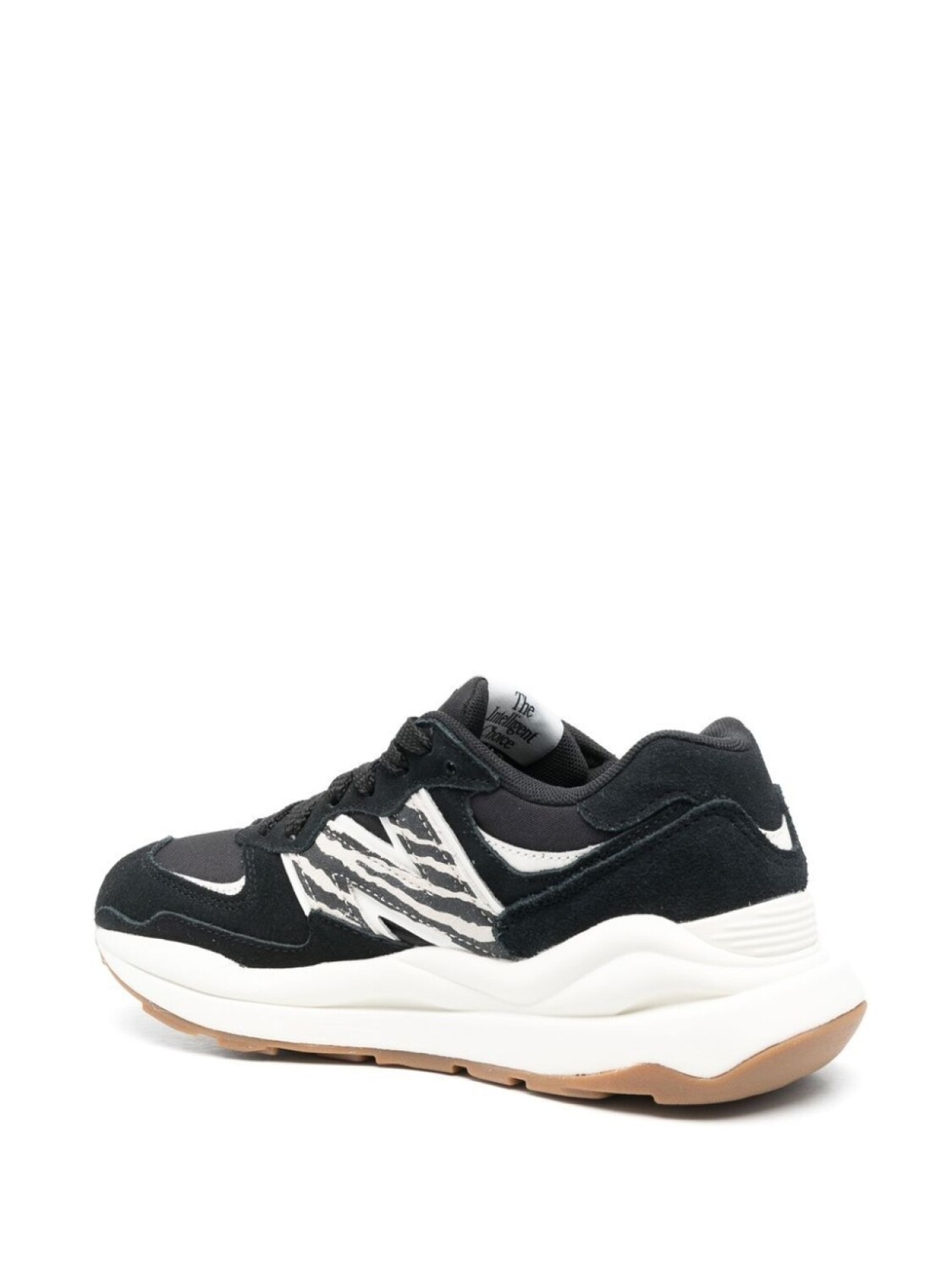 New Balance кроссовки с зебровым принтом, черный — фото 3