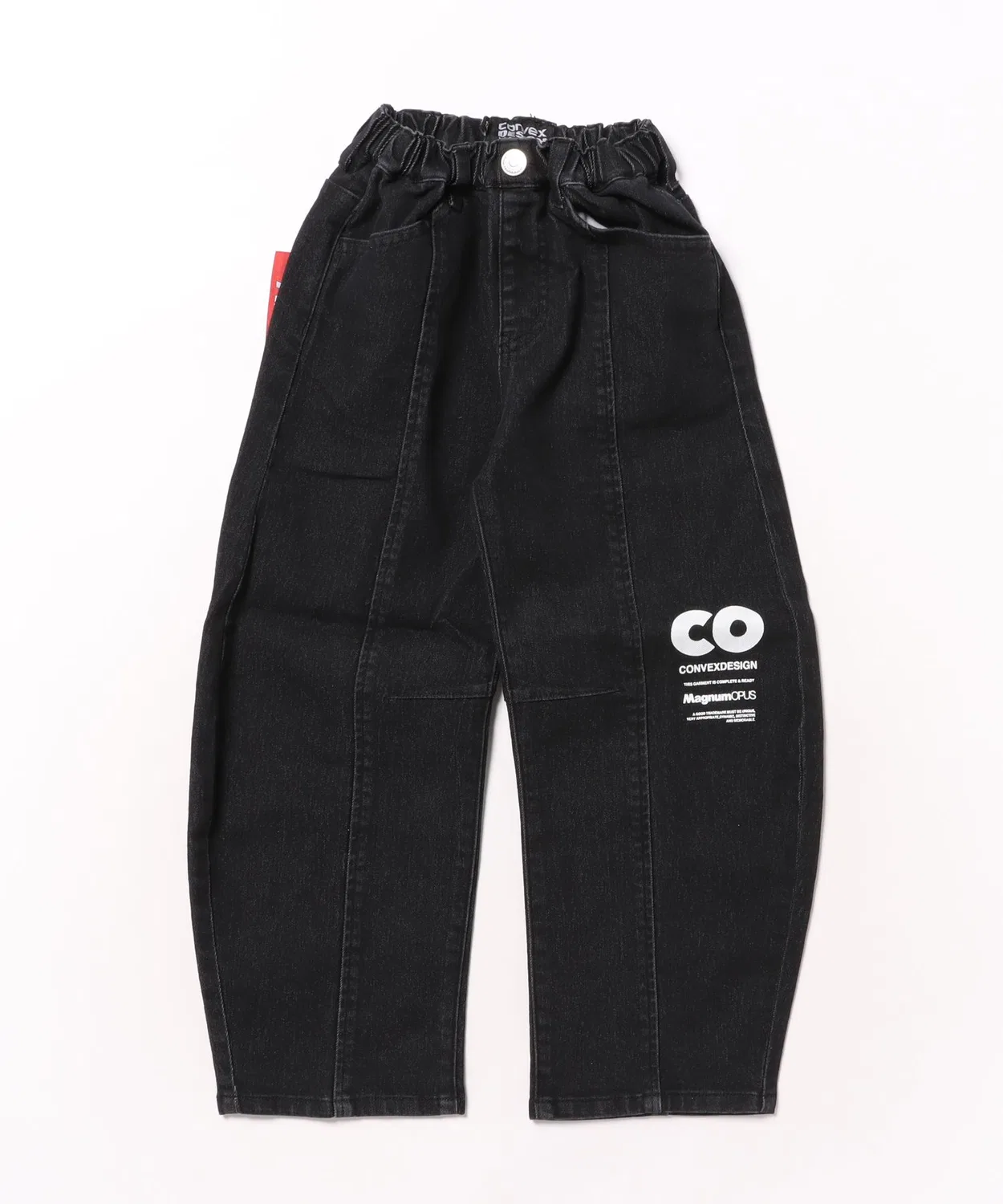 Джинсы карбоновые Curve Denim Pants бренд ZOZO, цвет чёрный