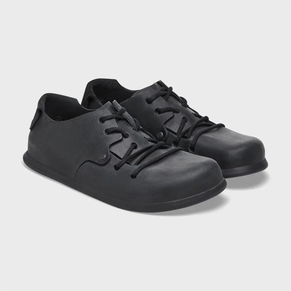 Мужские чёрные туфли дерби Montana Oiled Leather Regular от Birkenstock