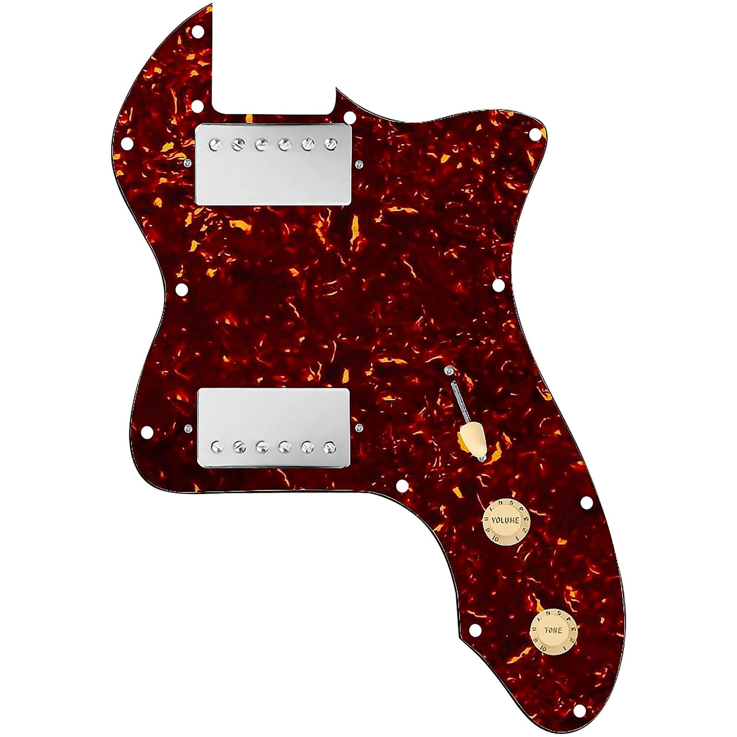 

920d Custom 72 Thinline Tele Loaded Pickguard с никелевыми хамбакерами Smoothie и состаренными белыми ручками черепахового цвета