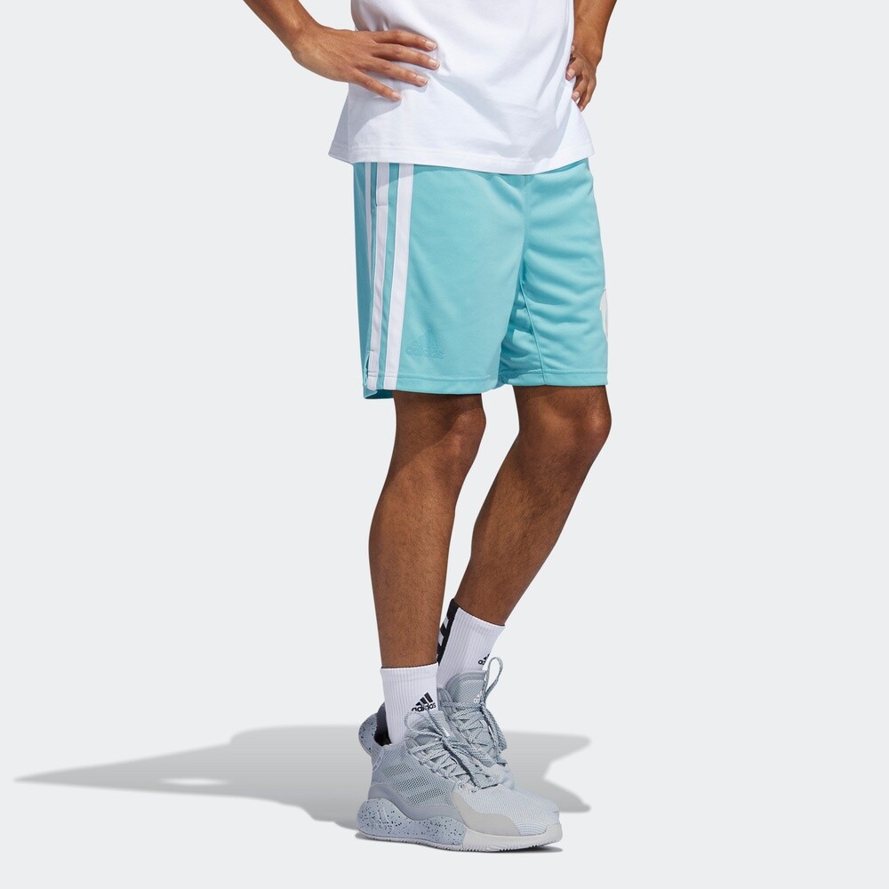 Повседневные шорты мужские небесно-голубые Adidas, голубой — фото 3