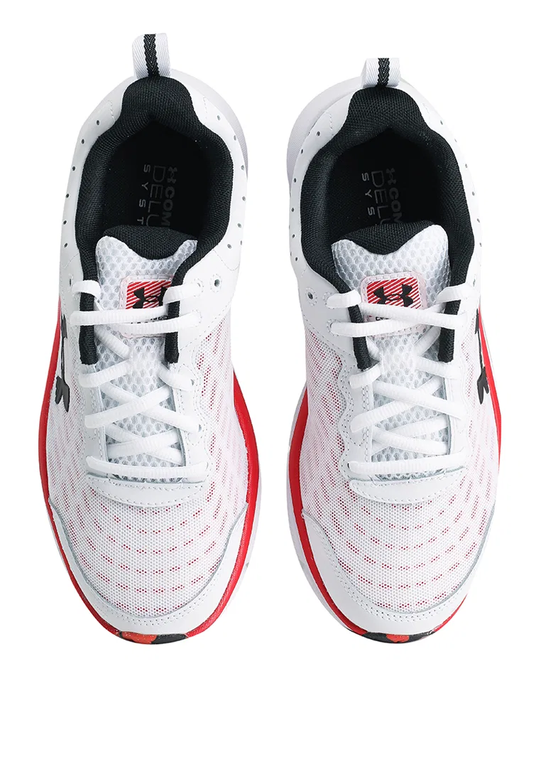 Кроссовки мужские спортивные Charged Assert 10, Under Armour, белый/черный/красный — фото 4